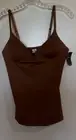 Rampage 90% polyester,10% spandex solid " Mocha" cami with bra 38C