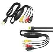 USB Video Converter Adapter Cable Wire Acquisition Card Converter for VHS