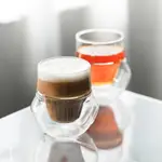 高硼硅手工玻璃杯茶葉品鑒杯意式濃縮咖啡杯透明雙層小號咖啡杯