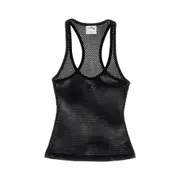 [COURREGES] COURREGES Mesh knit top Woman XS XS Black