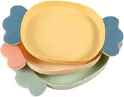 3pcs Dried Fruit Plate Food Serving Plate Serving Platters Salad Bowl Decorative Serving Tray Decorative Center Bowl Vegetables Plates Fruit Tray Pastry Plate Melon Seeds Pp