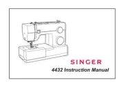SINGER Heavy Duty 4432 Sewing Machine Operation Instruction Manual PDF printed