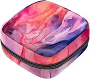 Period Bag,Sanitary Napkin Storage Bag,Watercolor in Water,Tampon Holder for Purse