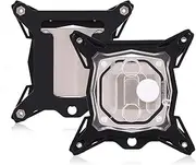 CPU Water Cooling Block, Universal 0.3mm Mini Computer CPU Cooling Water Block Cooler Kit Red Copper Base for