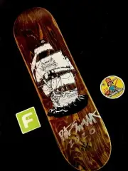 RARE SIGNED Peter Smolik Pirates RLP Real Life Pillage Skateboard Deck AUTOGRAPH