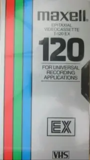 New Maxell Epitaxial Videocassette T-120 EX Sealed VHS Recording Tape 120 VCR
