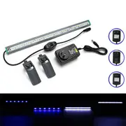 40cm 39 LED Fish Tank Aquarium Light White Blue Lamp Clip on Waterproof Bar AC110-240V 7757 US PLUG