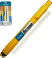 Zpstyle Retractable Click Pencil Eraser, Yellow Body, Pack of 1, Eraser Refill,