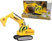 Excavator Toy Excavator with Lights Real Sounds Clutch Movement Excavator with Caterpillars Excavator Russia Constructions Construction Site Vehicles Excavator Bulldozer