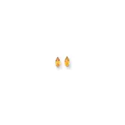 14k Yellow Gold 5x3mm Pear Citrine Earrings
