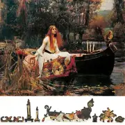 Wooden Jigsaw Puzzle for Adults by FoxSmartBox - 270 Pieces- The Lady of Shalott