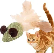 Dusehu Cat Toys Catnip, Natural Silvervine Catnip Toy, Interactive Cat Chew Toy for Indoor Cats, Cleaning Teeth, Promoting Digestion, Reducing Destructive Behavior