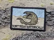 Dune Don't Tread Rhythmically Desert Worm Flag Hat Patch Contractor 3x2 Inch