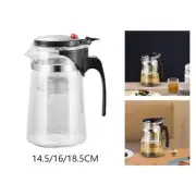 Glass Teapot with Removable Infuser Everyday Teaware Transparent Tea Kettle for