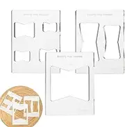 Router Templates for Woodworking,Templates Butterfly Inlay Tools 3X | Transparent Marked Measurements for Enhancing Scrapbooking and Card Making Projects