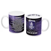 Fremantle Dockers AFL Team Song Mug Coffee Cup