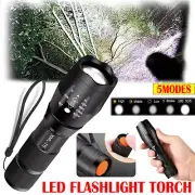 Super Bright XML-T6 LED Tactical Flashlight Torch Rechargeable Lamp Work Light