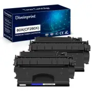 2PK CF280X High Yield Toner Fit for HP 80X LaserJet Pro 400 M401a M401dw M425dw