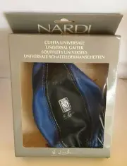 NARDI Leather Gear Knob Gaiter Boot Cover Blue and Black Brand New Stock