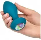 Vibrator anal plug butt vibrating dilator silicone with stone dildo maxi