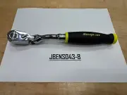 Snap-on Tools NEW HI-VIZ 3/8" Drive Soft Grip Offset Flex Head Ratchet FHOF80AHV