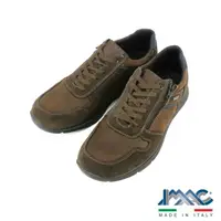 在飛比找momo購物網優惠-【IMAC】IMAC-TEX防水透氣側拉鍊綁帶休閒鞋 棕色(