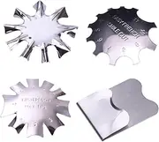 FOMIYES Nail Art Stencil Plates 4pcs Stainless Steel Nail Plate for Women Girls Tool