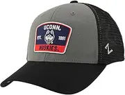 ZHATS Standard NCAA Officially Licensed Snapback Hat Big Rig Patch Black Gray Switchback