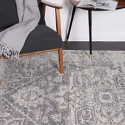 Brand Ventures Delicate Audrey Ivory & Grey Rug