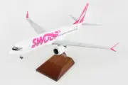 Skymarks SKR8292 Swoop Boeing 737-Max8 C-GROP Desk Display Model 1/100 Airplane
