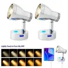 2X LED Reading Light 12V 24V Spotlight Touch Switch USB Caravan Boat Van RV Lamp