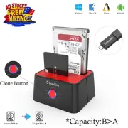 2x16TB Docking Station USB 3.0 to SATA Dual Bay Dock HDD/SSD Clone UASP AU Plug