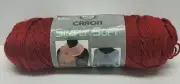 Vintage Caron Simply Soft Yarn -'Autumn Red' 6 oz. 100% Acrylic