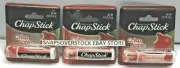 3-PACK CHAPSTICK CRISP APPLE 0.15 OZ. EACH TUBE, BRAND NEW W/ FREE SHIPPING