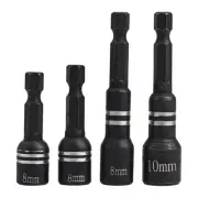 4Pcs Magnetic Socket Nut Driver Drill Bit Set Hex Shank Tool Accessories