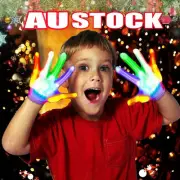 Led Gloves Light Up Kids Toys For Age 5~10 Year Children Boys Girls Xmas Gift KC