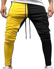 [Generic] and Yoga Pants Casual Solid Loose Patchwork Color Sweatpant Trousers Jogger Pant Bedroom with