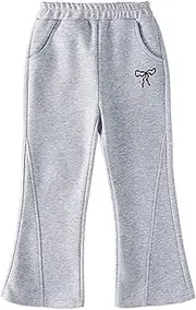 [Generic] Girl's Casual Pants Fashion Leisure Style Pattern Trendy Comfortable Loose Elasticity Comfy Fashion Toddler Trousers