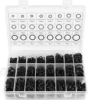Gyorwst 1200 Pcs O Ring Kit,24 Sizes Nitrile Rubber O Rings Assortment Kit for Plumbing, Resist to Oil, Heat and High Pressure