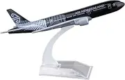 Bswath 1:400 Scale Model Plane New Zealand 777 Model Airplane Aircraft Model Metal Alloy Die-cast Airplanes for Gift and Collection（Black）