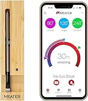 MEATER | The Original True Wireless Smart Meat Thermometer for The Oven Grill Kitchen BBQ Smoker Rotisserie with Bluetooth and WiFi Digital Connectivity