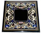 18 Inches Marble Coffee Table Top Beautiful Pattern Inlay Work Office Side Table