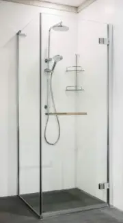 RADLEY 900R FRAMELESS SHOWER SCREEN 10mm TOUGHENED GLASS