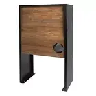 Modern Large Pillar Letter Box Letterbox Combination Lock Big Capacity A4 Walnut