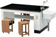 Hasegawa 1:12 Scale Science Room Desk & Chair