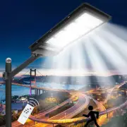 99000000LM Lampara Luz Led Solares Luces Para Exterior Patio Sensor Dusk to Dawn