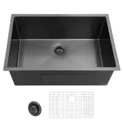 Glacier Bay Undermount Kitchen Sink Rectangular Stainless Steel Gunmetal Black