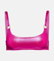 [Melissa Odabash] Melissa Odabash Bari metallic bikini top AU 6 pink