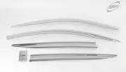 Chrome Window Visor Sun Rain Vent Shield Silver 4P K618 for KIA Optima 2016~2020