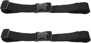 Abaodam 2pcs Luggage Tie Belt Suitcase Travel Accessories Backpack Straps Luggage Straps with Buckle Straps for Bags Strap Extender Adjustable Strap Shoulder Fixation Strap Black Pp